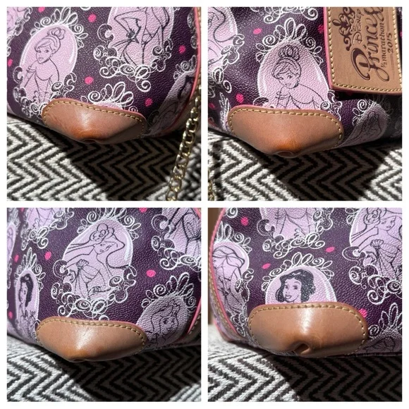 Dooney & Bourke Disney Princess Half Marathon 2015 Satchel Purple Sketch - Picture 13 of 16